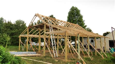 youtube pole barn construction techniques